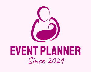 Mother - Purple Woman Maternity logo design