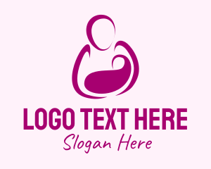 Purple Woman Maternity Logo