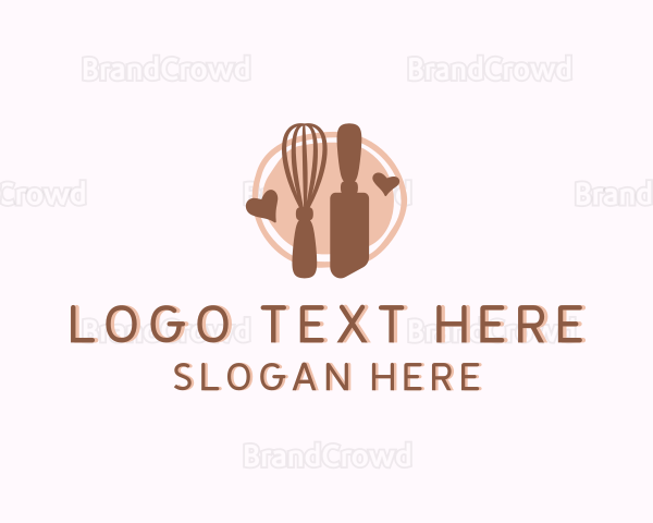 Pastry Baking Whisk Logo