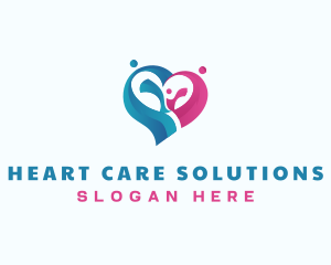 Heart Family Love logo design