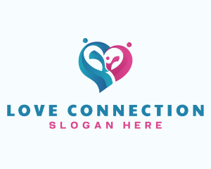 Heart Family Love logo design