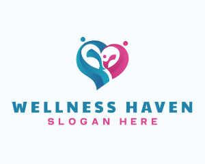 Welfare - Heart Family Love logo design
