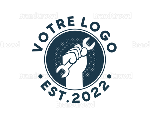 Garage Tool Equipment Logo