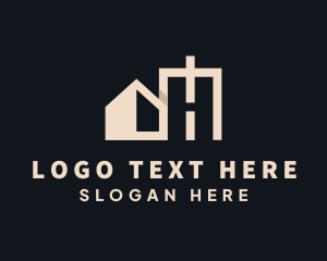 Residential - House Property Letter H logo design