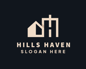 House Property Letter H logo design