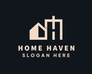 House Property Letter H logo design