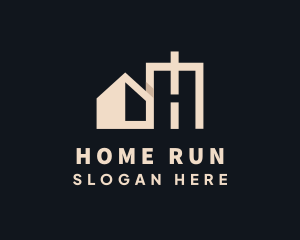 House Property Letter H logo design