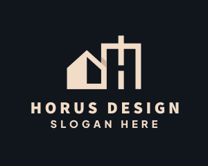 House Property Letter H logo design