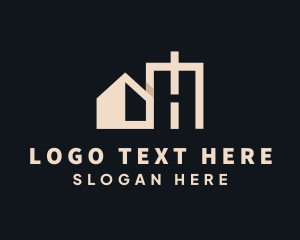 Lettermark - House Property Letter H logo design