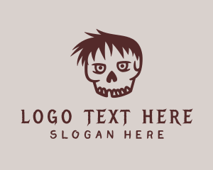 Skate - Red Skull Skate Shop logo design
