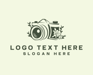 Camera - Camera Floral Photo logo design