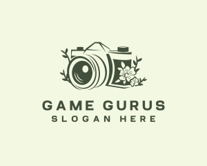 Gadget - Camera Floral Photo logo design