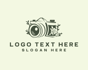 Gadget - Camera Floral Photo logo design