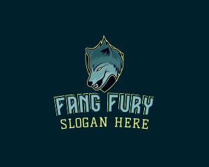 Fangs - Wild Wolf Gaming logo design