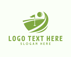 Golfing - Golf Varsity Competition logo design
