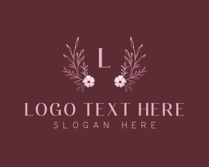 Flower - Wreath Beauty Salon logo design