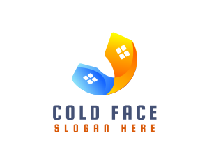 Hot Cold Home logo design