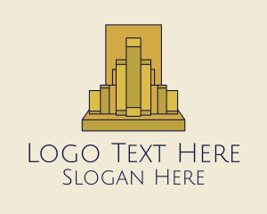 Skyline - Gold Buildings Skyline logo design