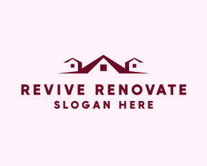 Renovate - Roof House Window logo design