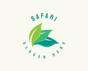 Vegan - Organic Leaf Spa logo design