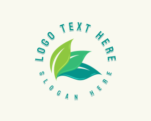 Nature - Organic Leaf Spa logo design