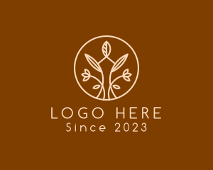 Arborist - Natural Floral Emblem logo design