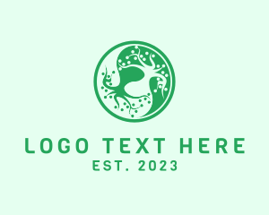 Symmetrical - Bonsai Tree Nature logo design