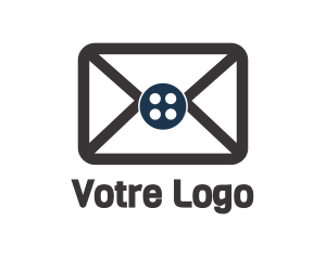 Button Envelope Mail Logo