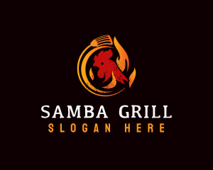 Spatula Chicken Grill logo design