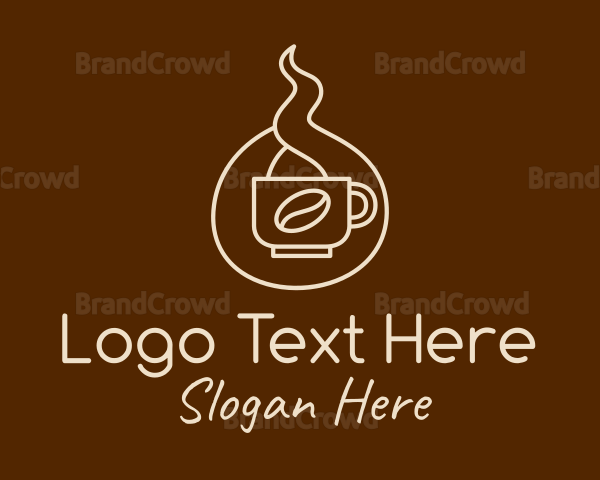 Hot Coffee Cafe Logo