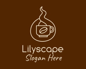 Hot Coffee Cafe  logo design