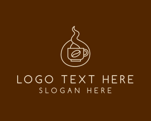 Hot Coffee Cafe  Logo