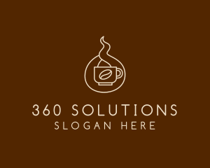 Hot Coffee Cafe  logo design