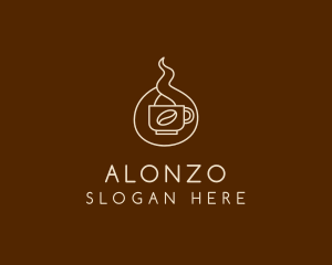 Hot Coffee Cafe  logo design