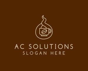 Hot Coffee Cafe  logo design