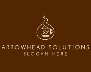 Hot Coffee Cafe  logo design