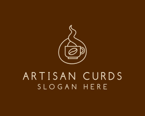 Hot Coffee Cafe  logo design