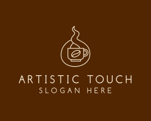 Hot Coffee Cafe  logo design