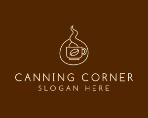 Hot Coffee Cafe  logo design