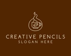 Hot Coffee Cafe  logo design