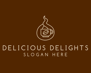 Hot Coffee Cafe  logo design