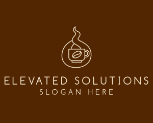 Hot Coffee Cafe  logo design