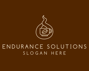 Hot Coffee Cafe  logo design