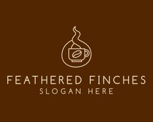 Hot Coffee Cafe  logo design