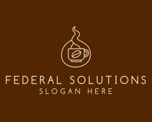 Hot Coffee Cafe  logo design