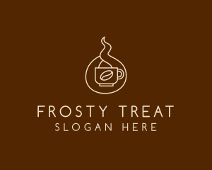 Hot Coffee Cafe  logo design