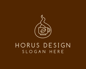 Hot Coffee Cafe  logo design