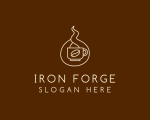 Hot Coffee Cafe  logo design