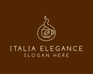 Hot Coffee Cafe  logo design