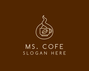 Hot Coffee Cafe  logo design